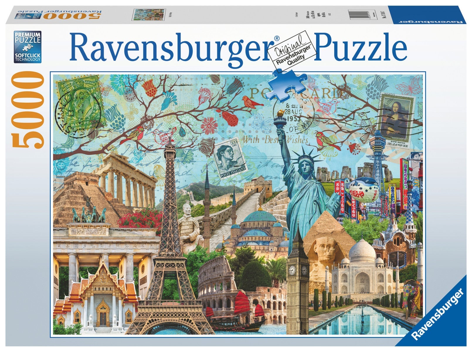 Puslespill 5000 Storby Kollasje Ravensburger