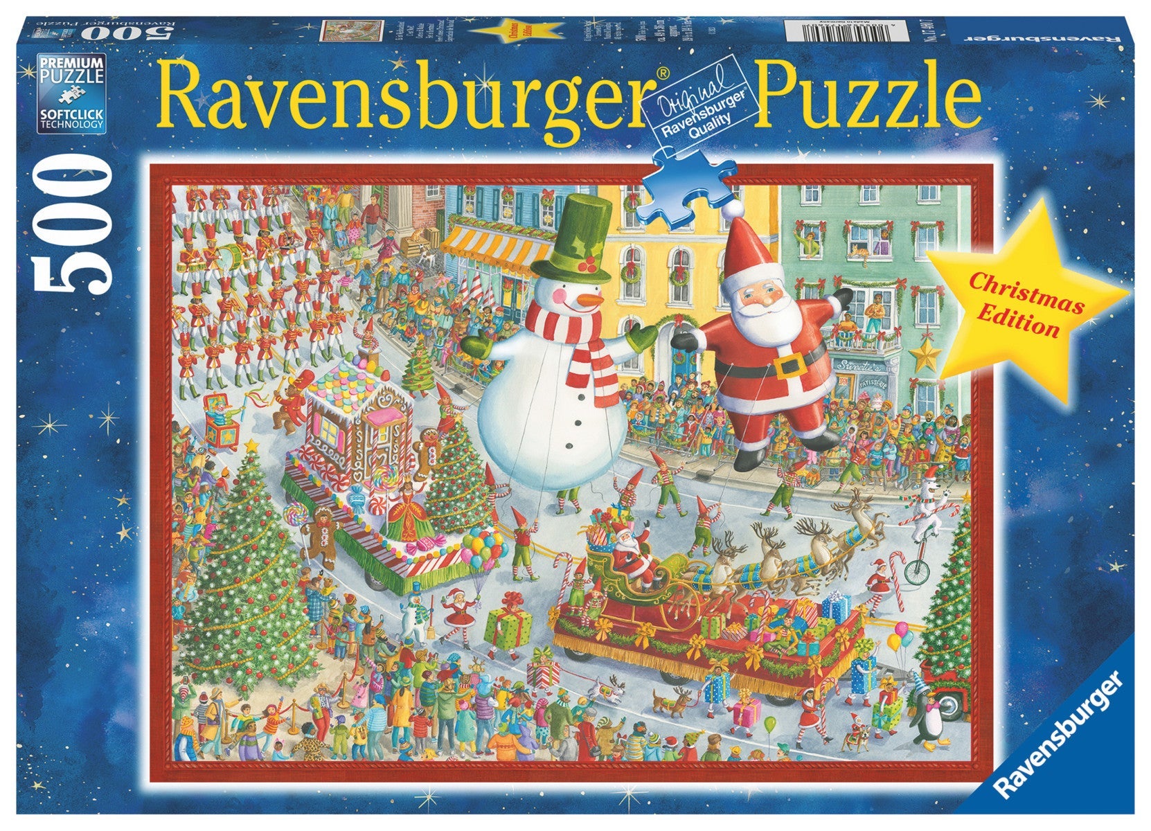 Puslespill 500 Her Kommer Julen Ravensburger