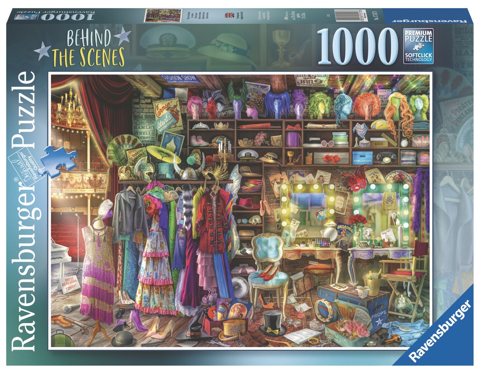 Puslespill 1000 Bak scenen Ravensburger