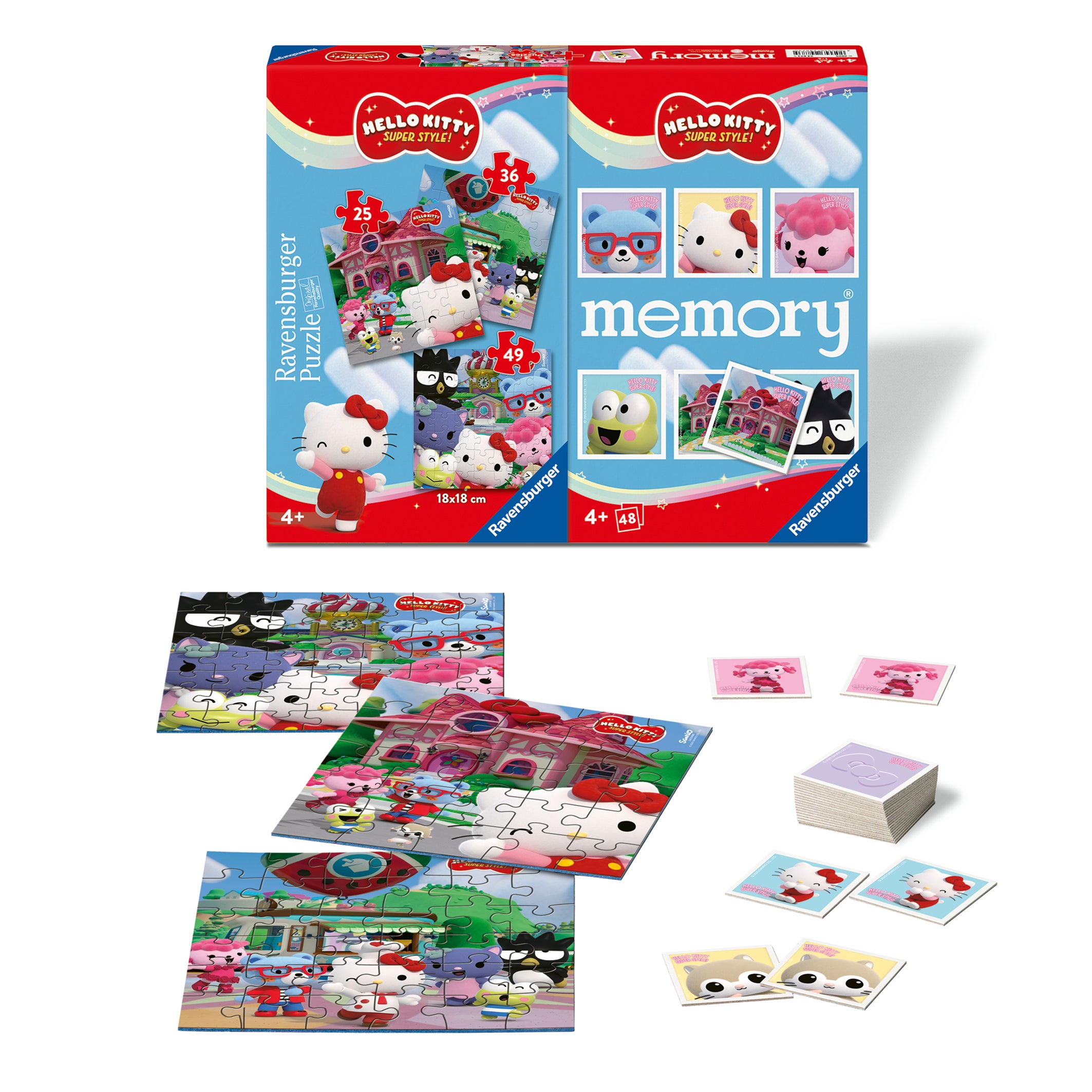 Spill Hello Kitty 3 Puzzle Memory