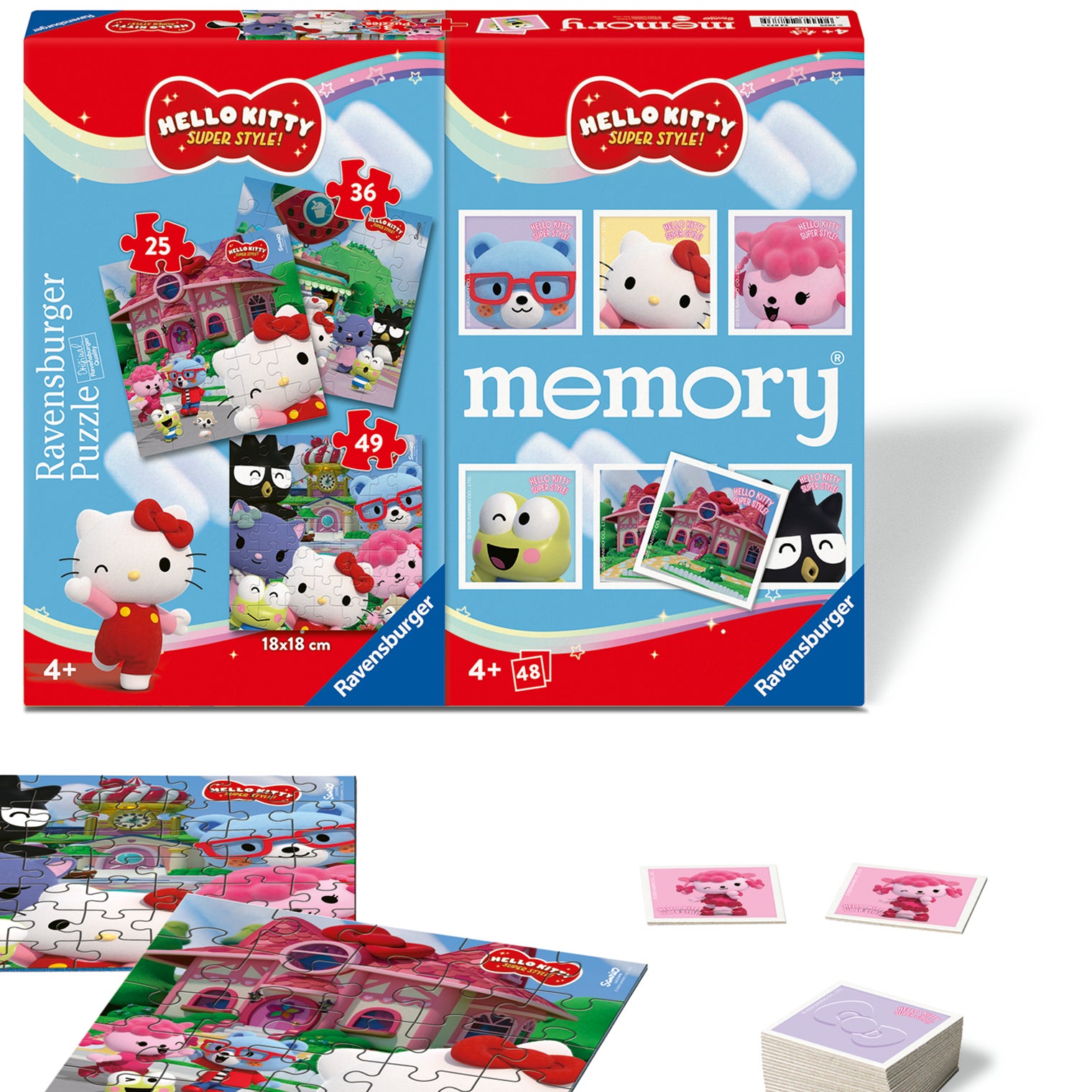 Spill Hello Kitty 3 Puzzle Memory