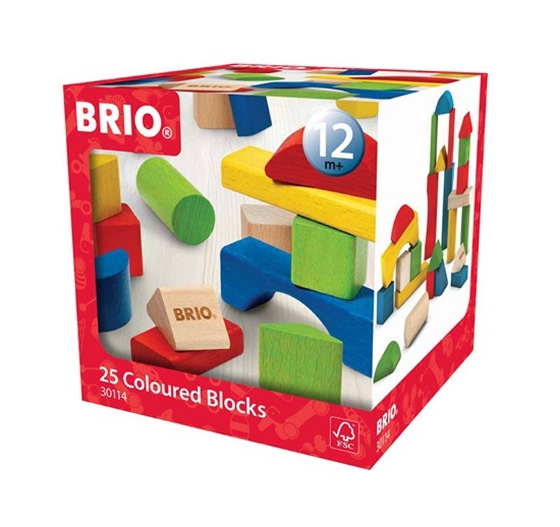 Brio Byggeklosser 25 Farg Tre