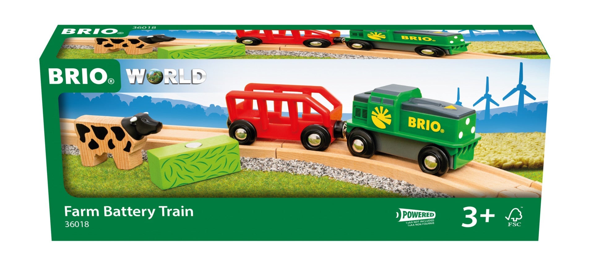 Brio World Farm Battery Train