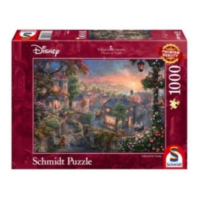 Puslespill Schmidt 1000 Kinkade Lady And The Tramp