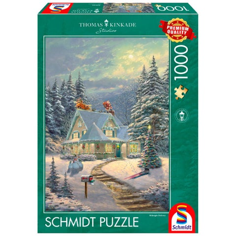 Puslespill Schmidt 1000 Kinkade Christmas Eve