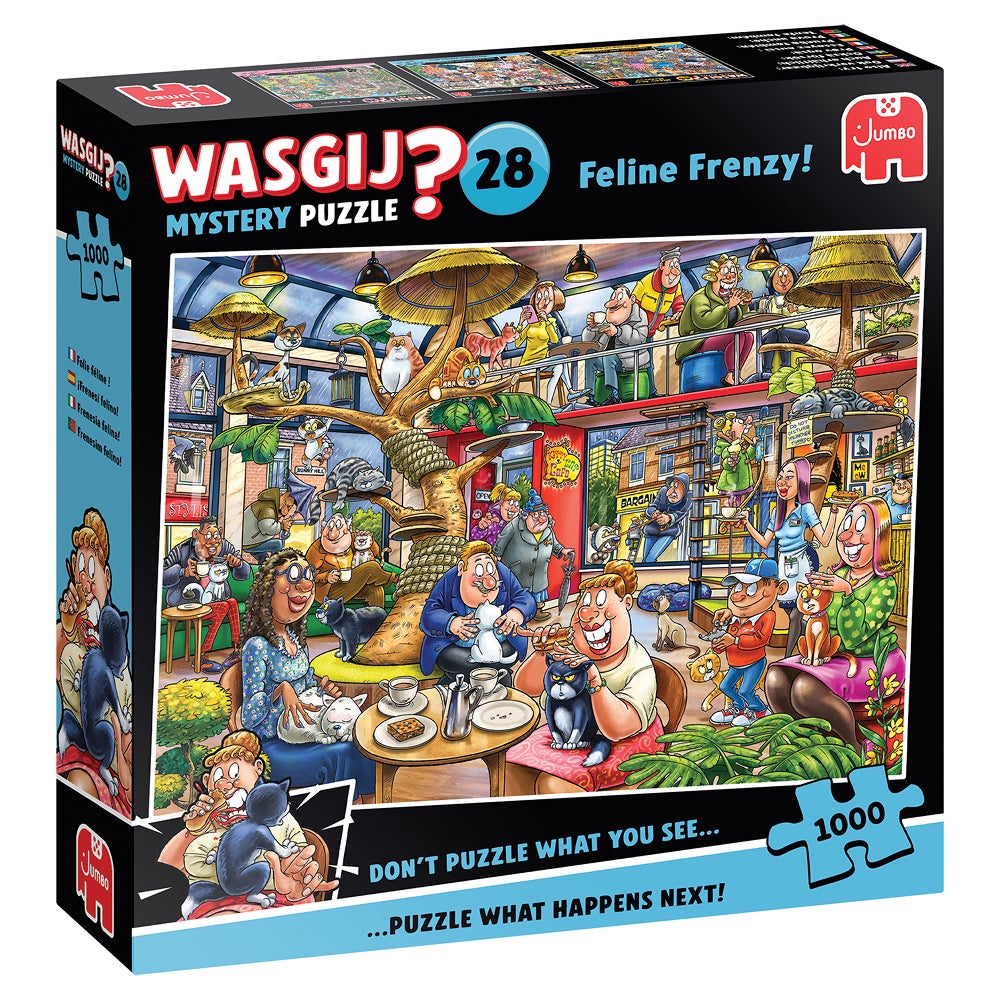 Puslespill 1000 Wasgij Feline Frenzy