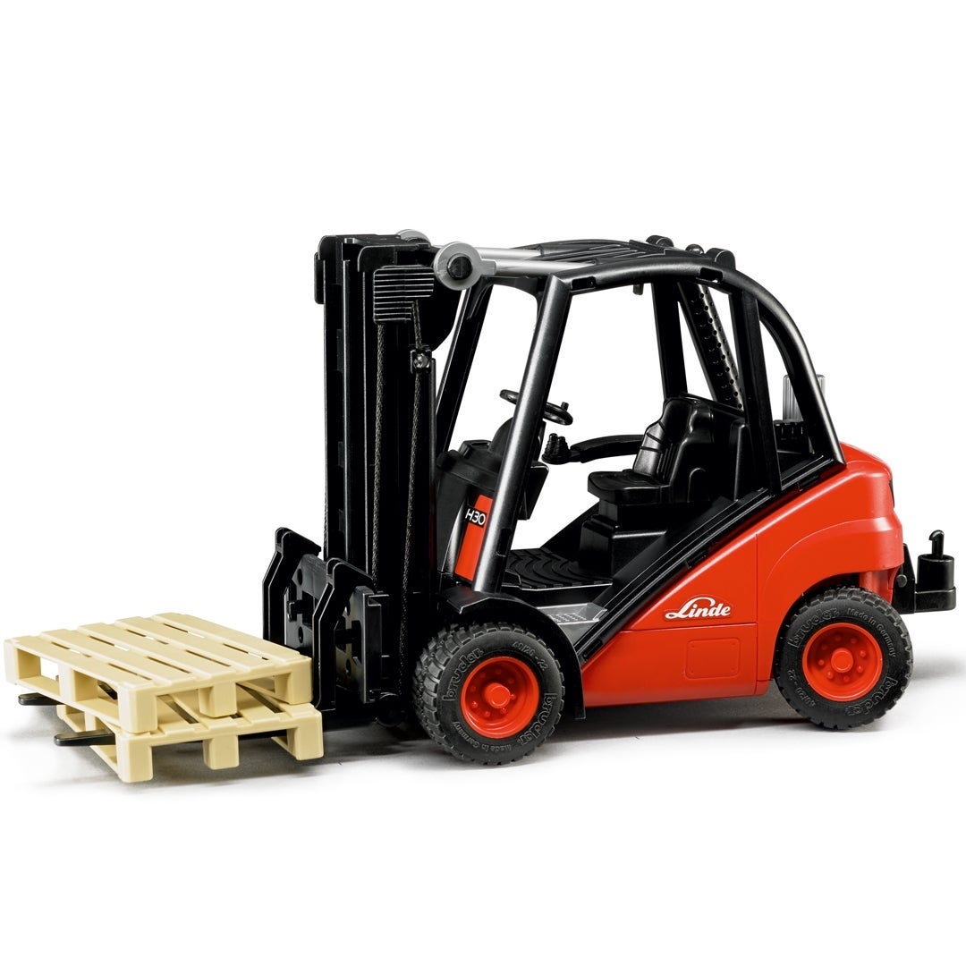 Bruder Linde H30D Gaffeltruck m/2 Paller - BRUDER