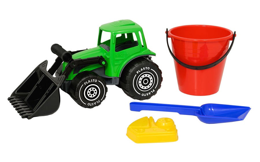 Plasto Traktor med Sandsett 4 deler