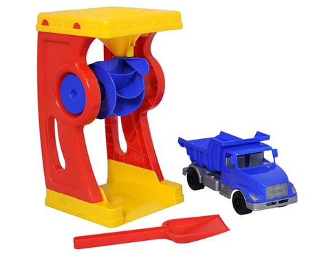 Plasto Sand og Vannhjul m/bil og spade