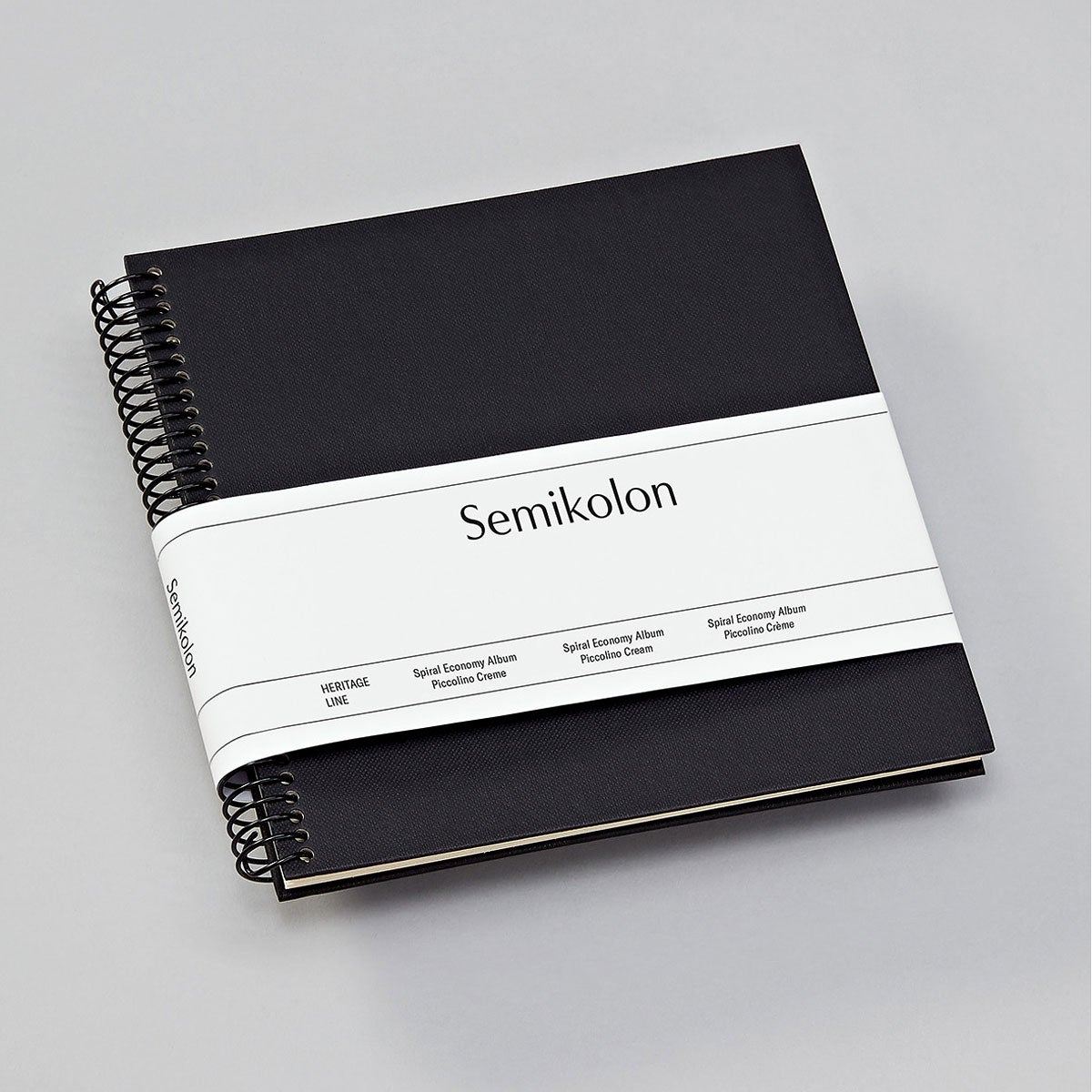 Album Spiral Cream Black Piccolino