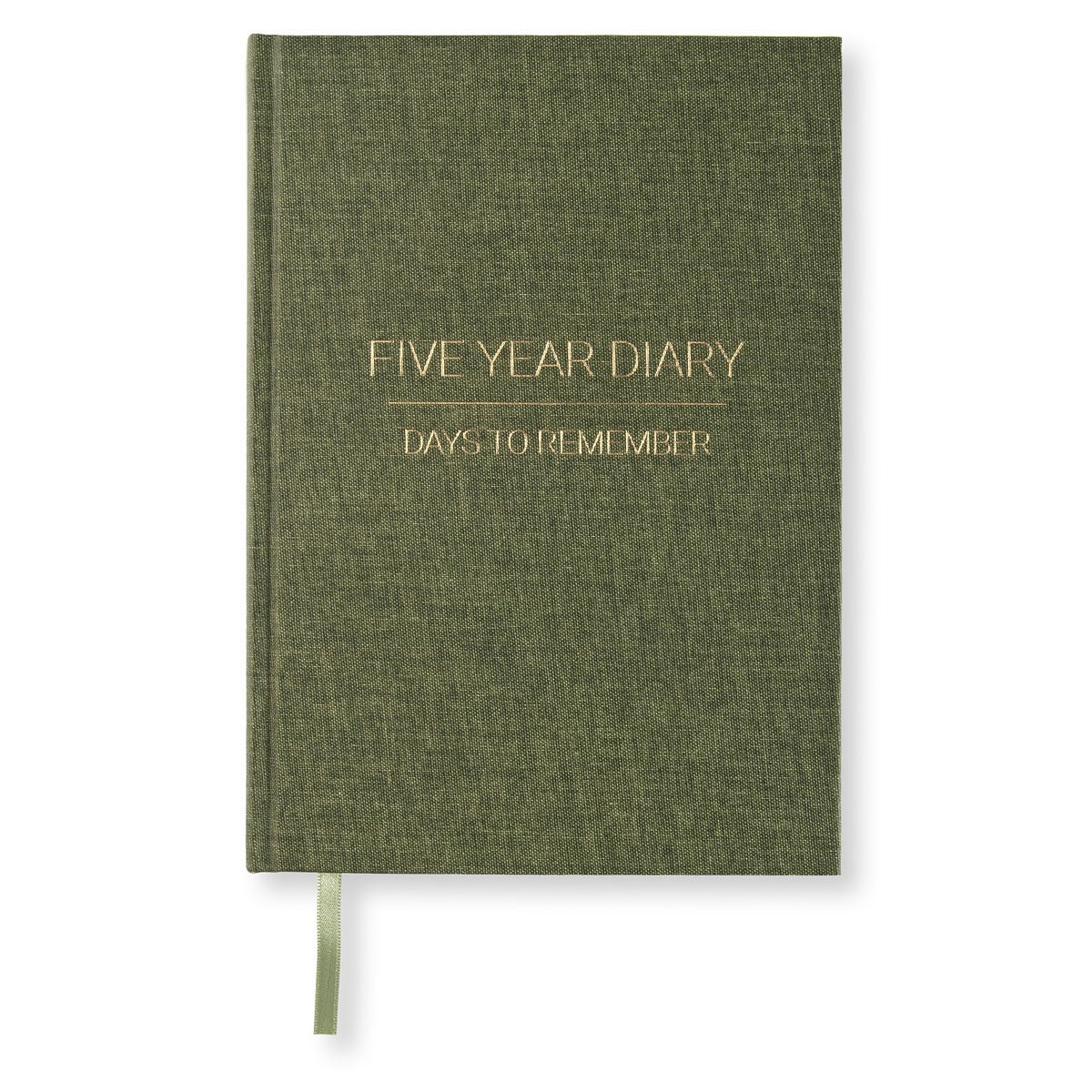 Dagbok Five Year Diary A5 Khaki green