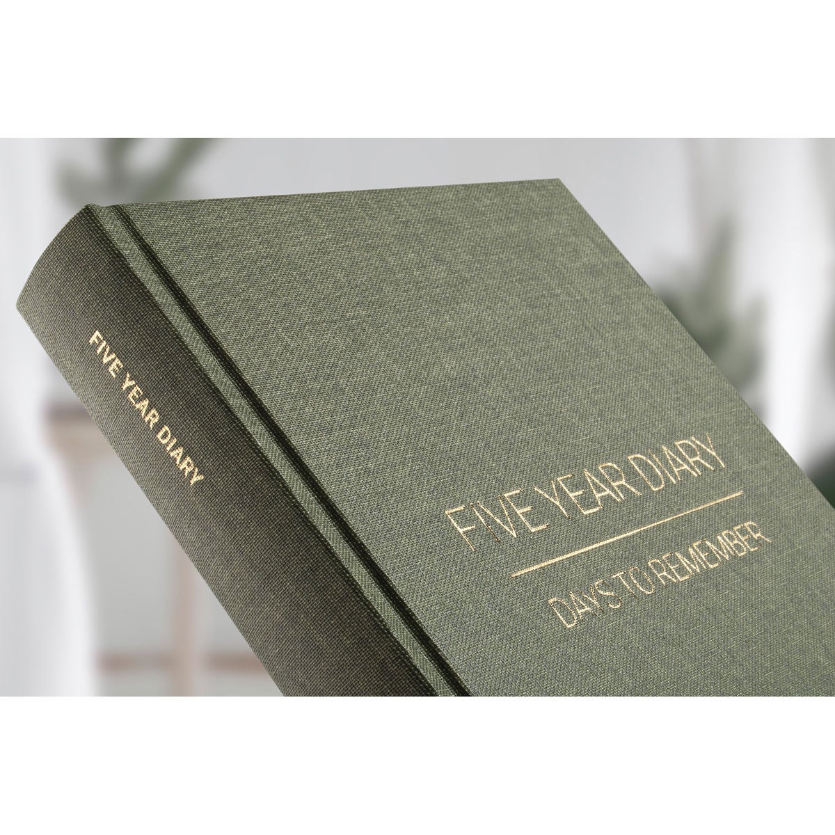 Dagbok Five Year Diary A5 Khaki green