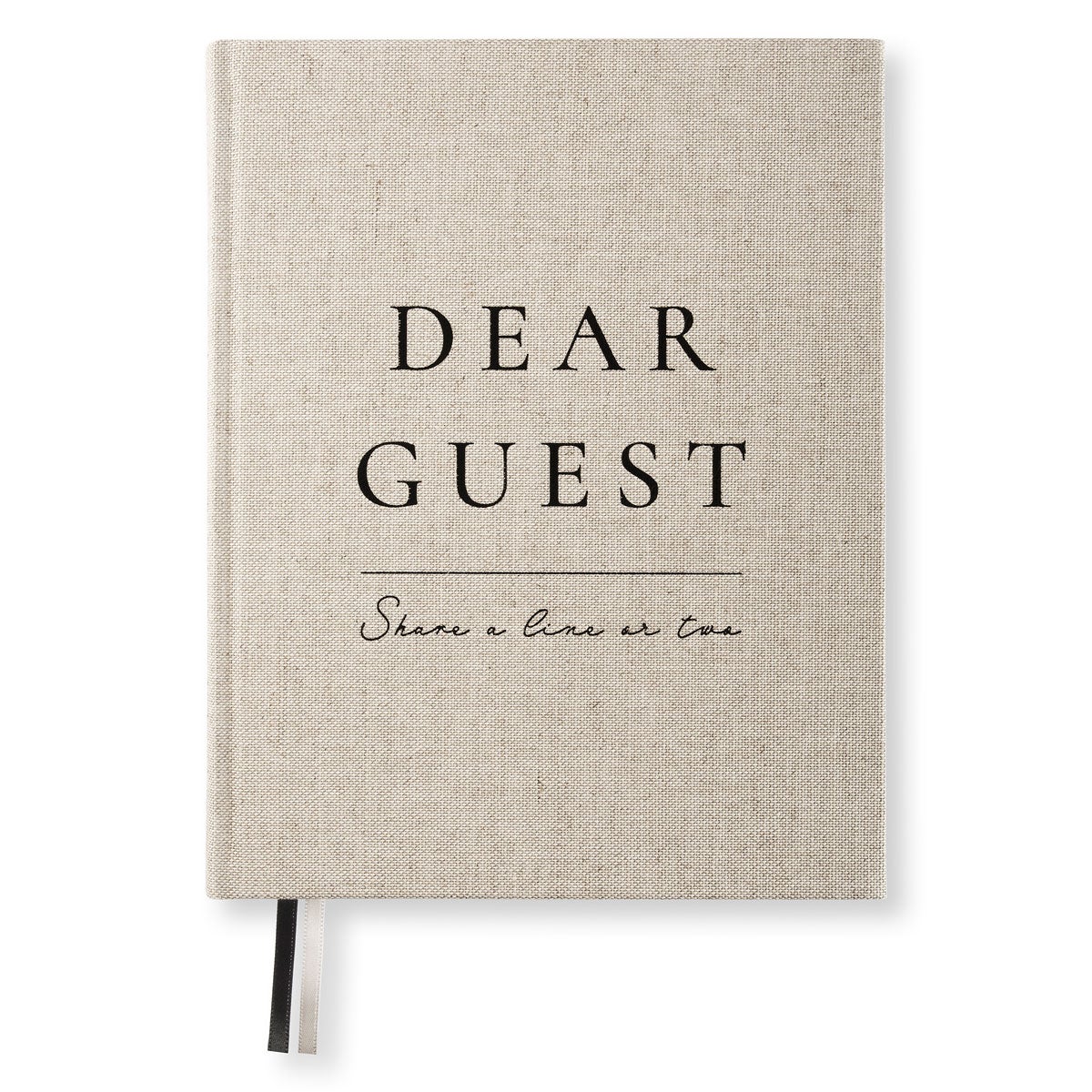 Guest Book Rough Linen L