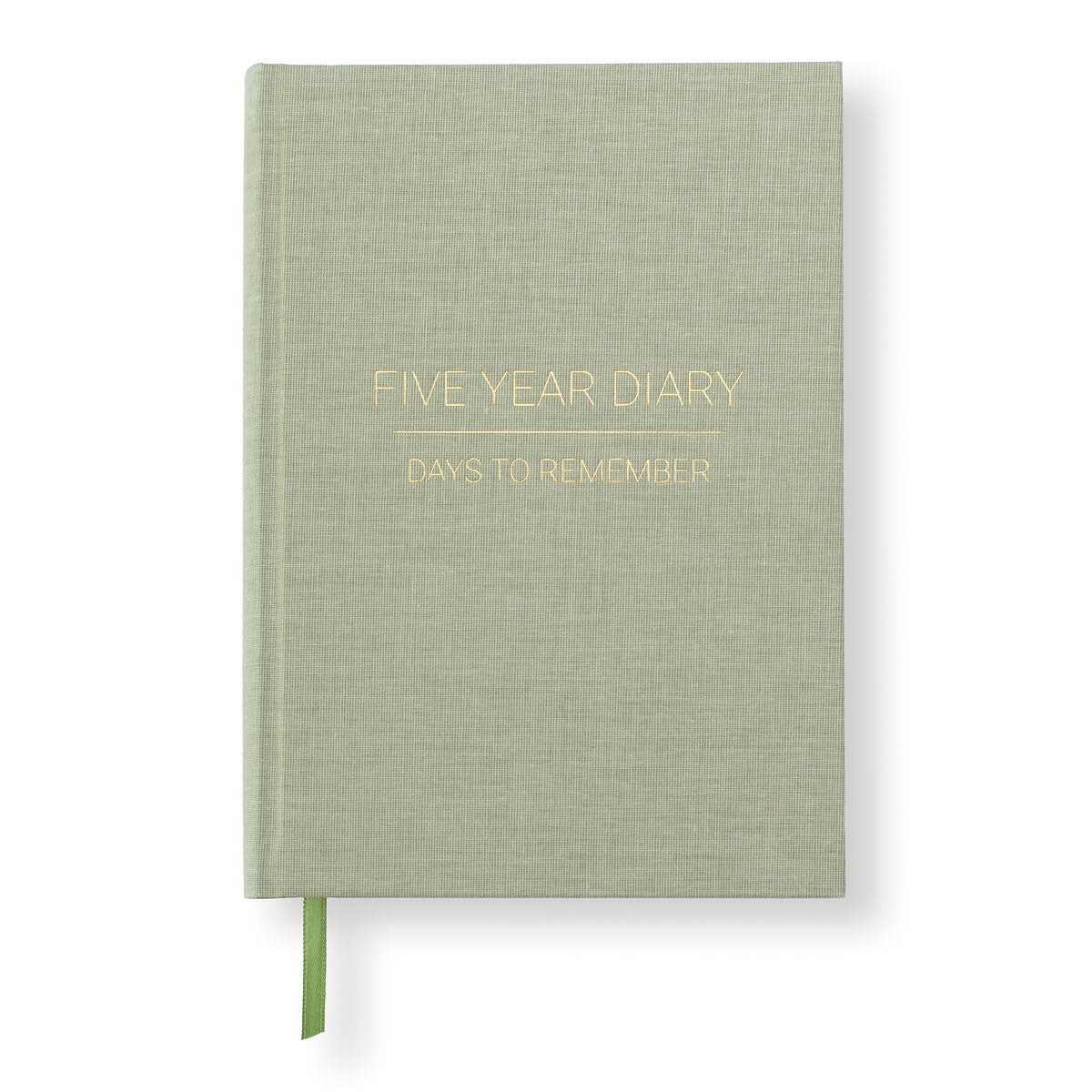Five Year Diary A5 Green Leaf