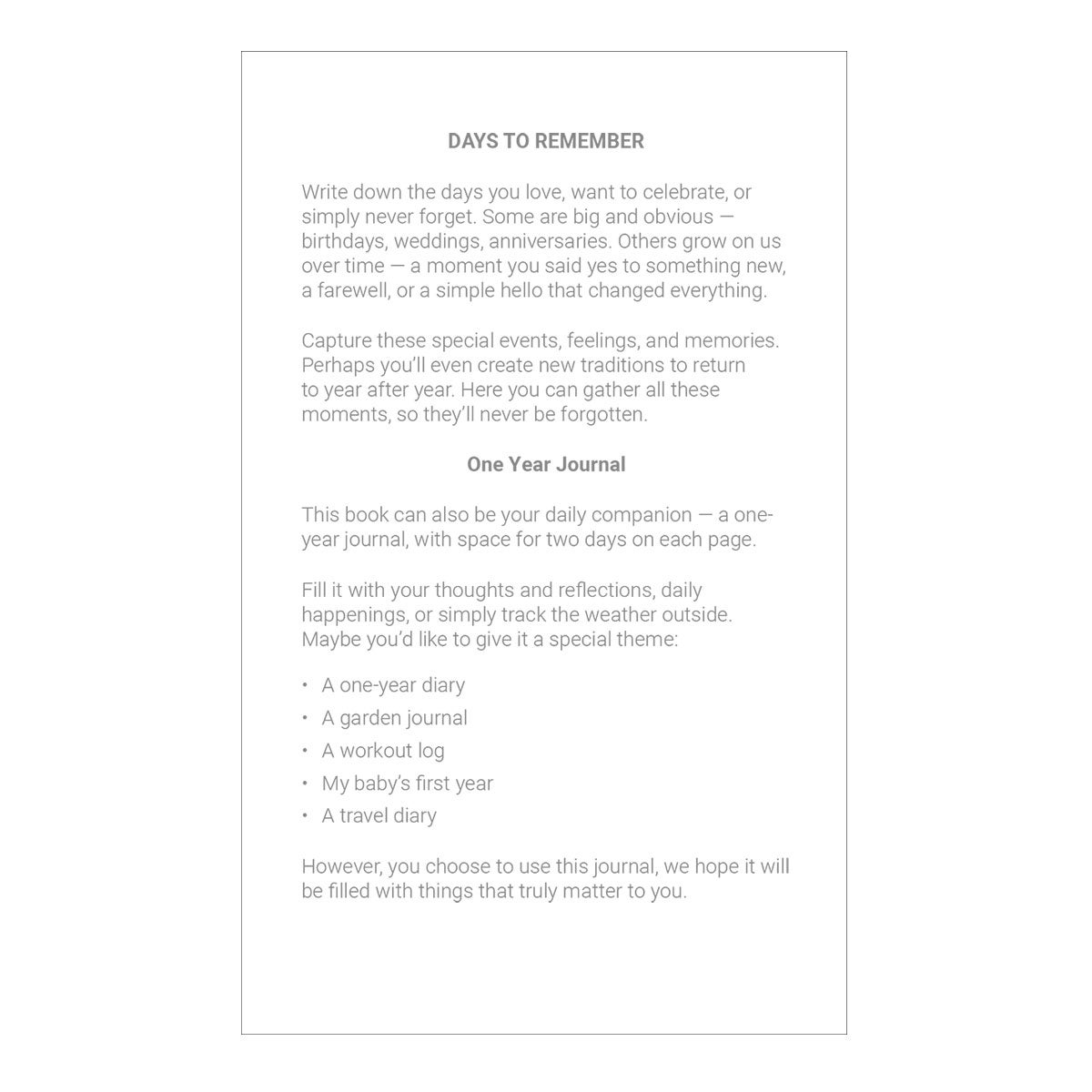 Dagbok One Year Journal Rough Linen