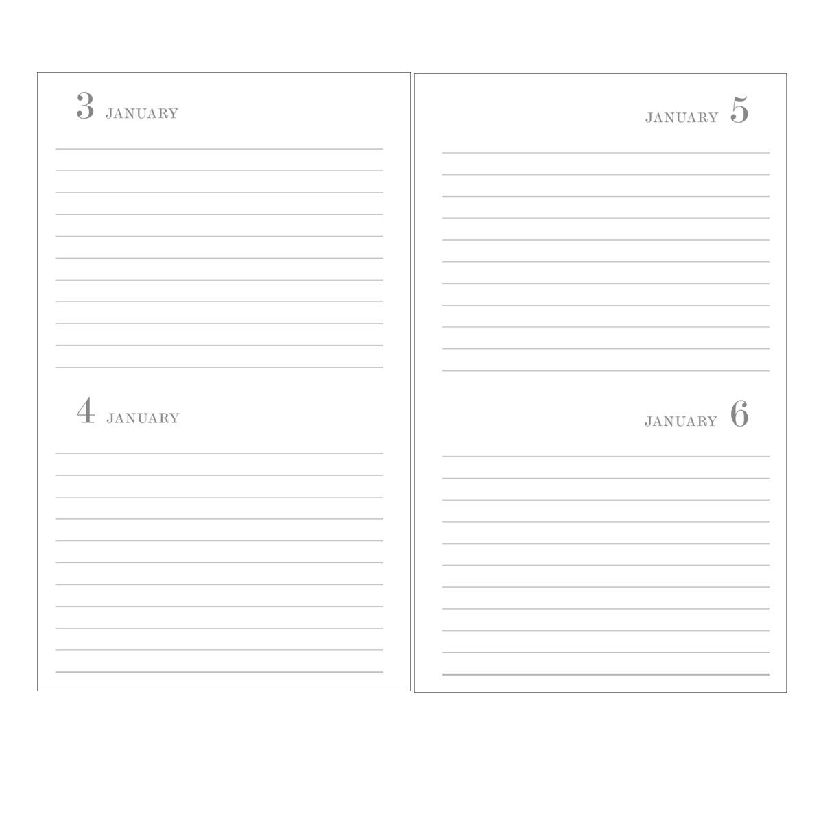 Dagbok One Year Journal Rough Linen