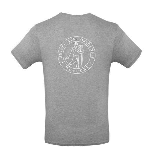 T-skjorte gråmelert L UiO