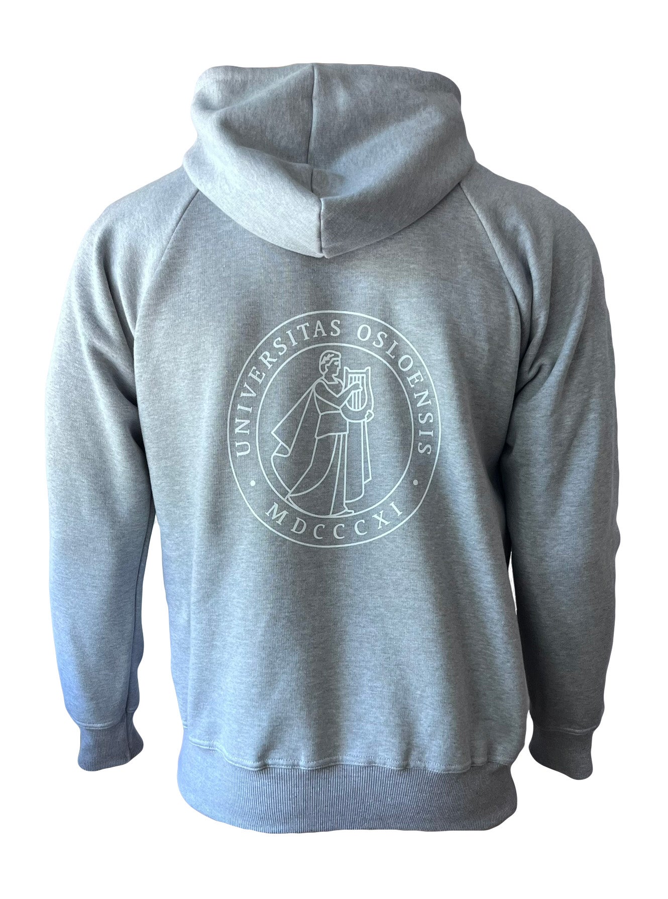 Camisa sport hettegenser gråmelert M UiO