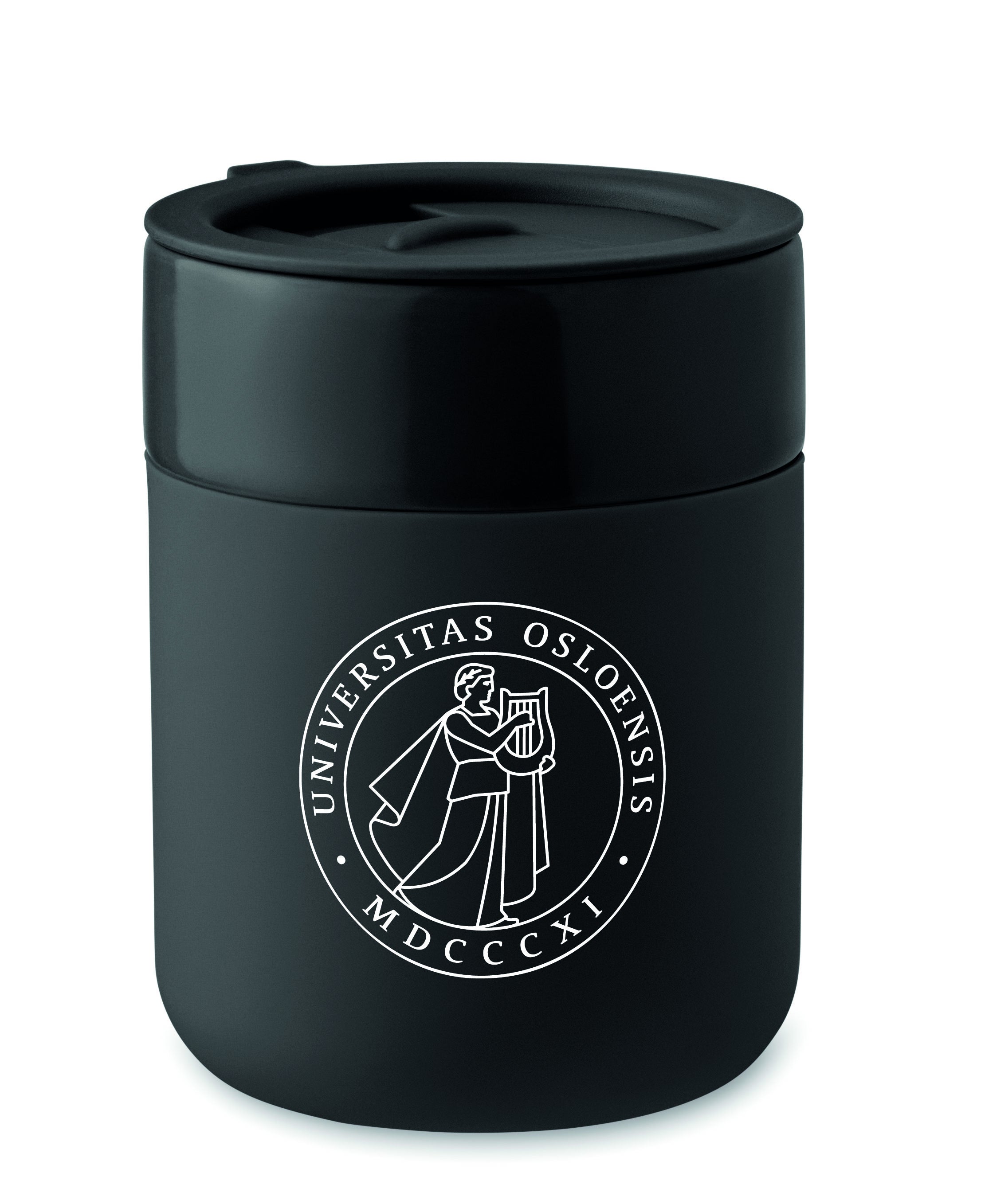 Keramisk Kopp Queram 330 ml Svart UiO