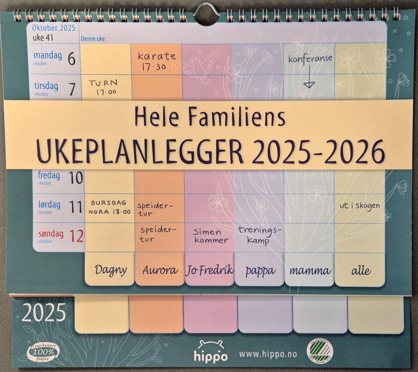 Kalender Ukeplanlegger 2025/2026