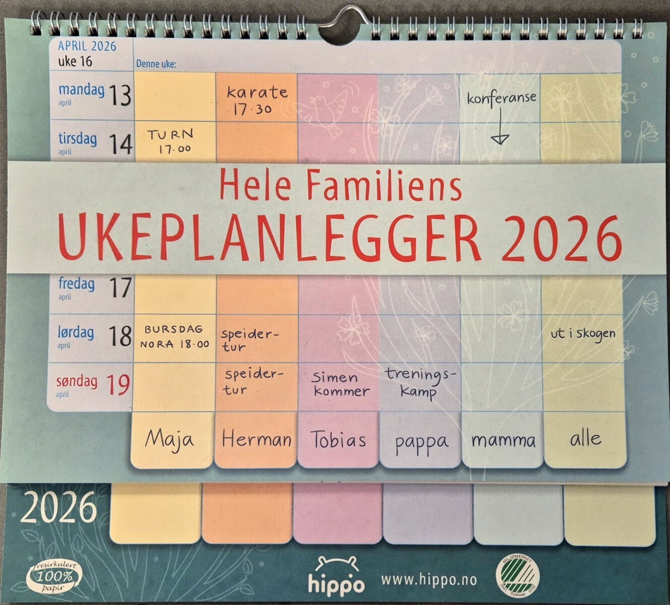 Kalender Ukeplanlegger 2026