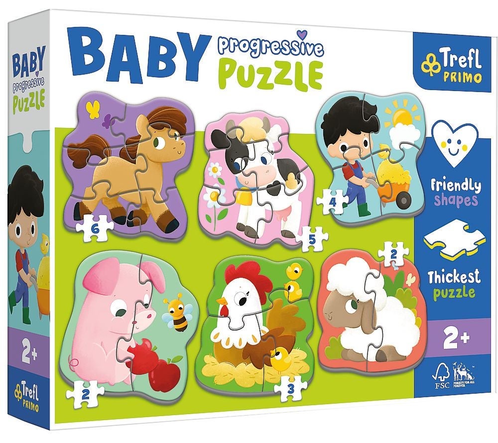 Puslespill 2, 3, 4, 5, 6 Baby Gård ass