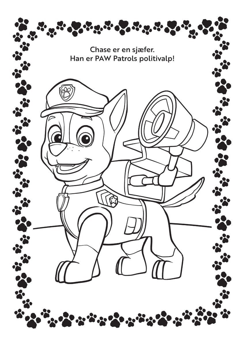 Malebok Paw Patrol m/klistremerker grønn