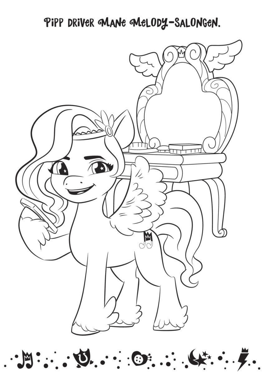 Malebok My Little Pony Med Klistremerker