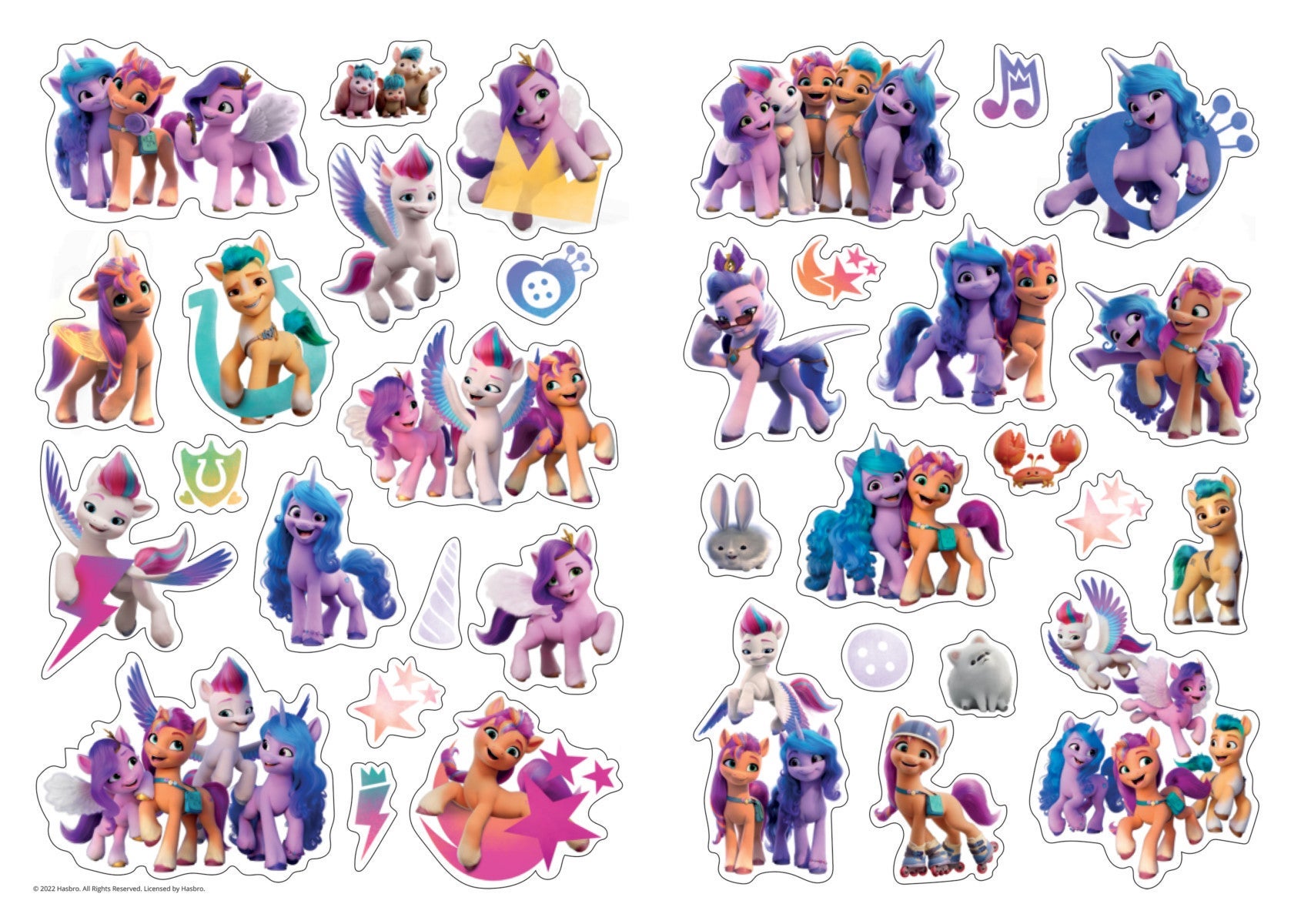 Malebok My Little Pony Med Klistremerker