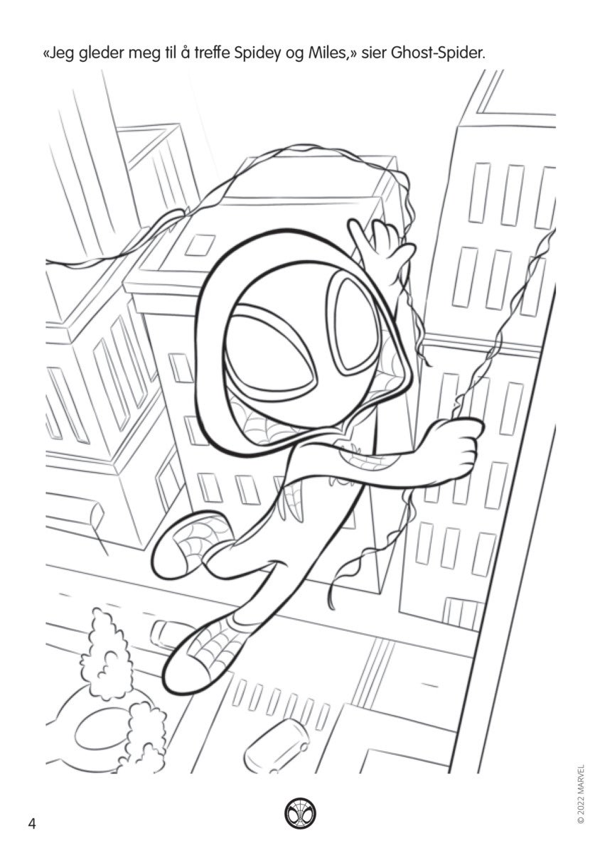 Malebok Marvel Spidey Med Klistremerker