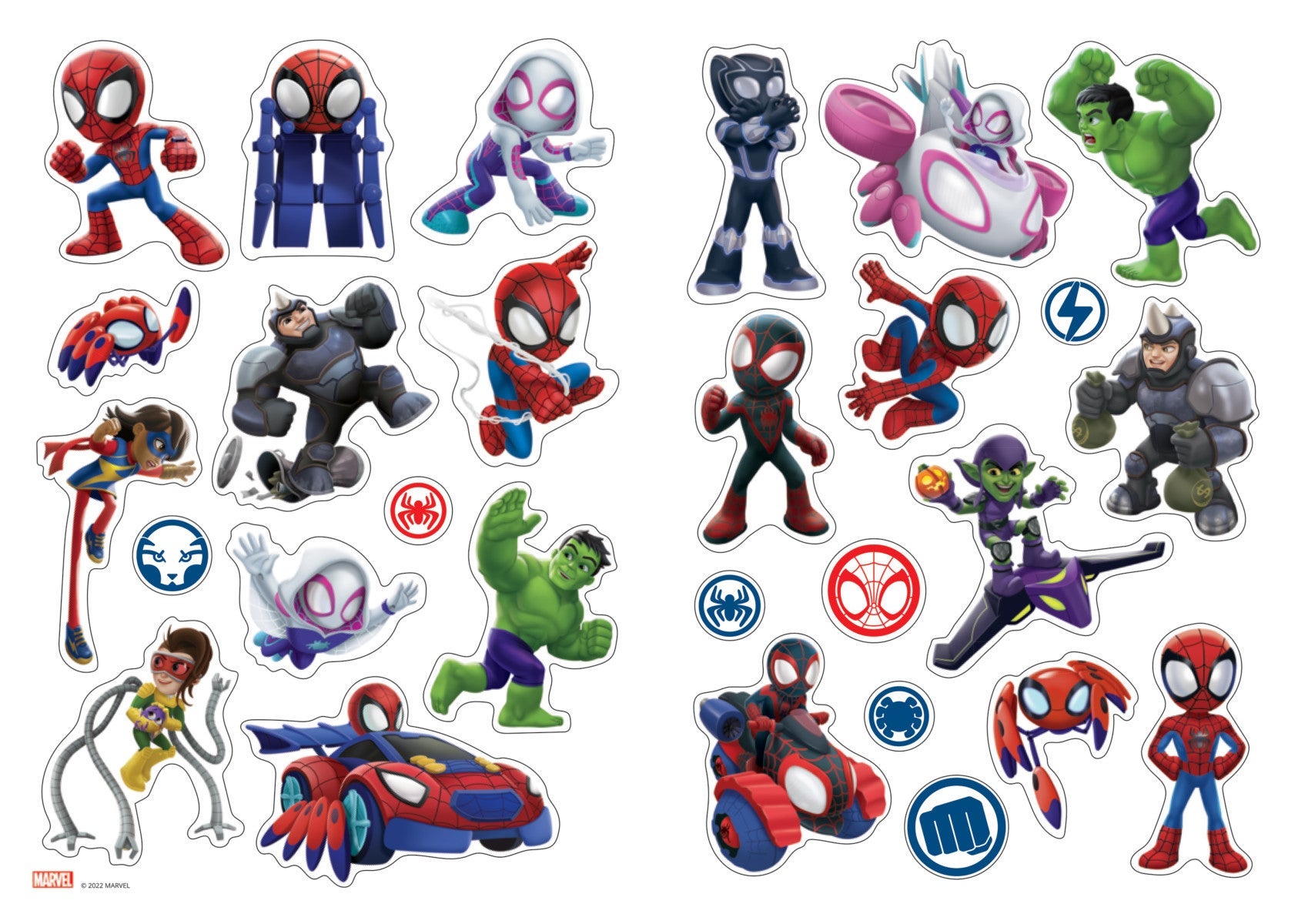 Malebok Marvel Spidey Med Klistremerker