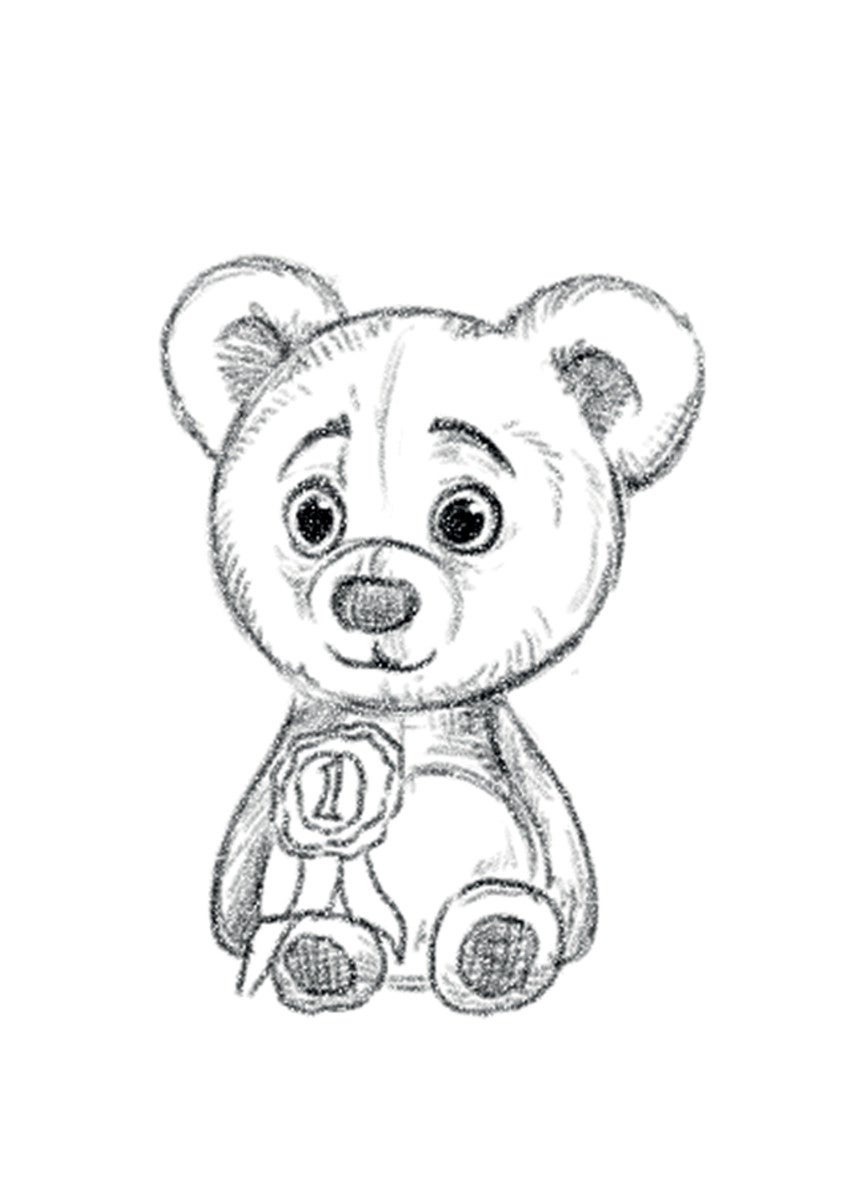 Fargeleggingsbok Teddybjørnens Jul