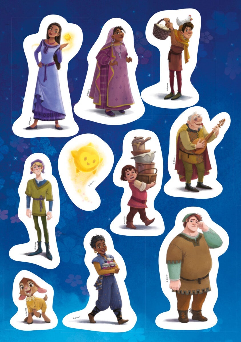 Malebok Ønske m/klistremerker