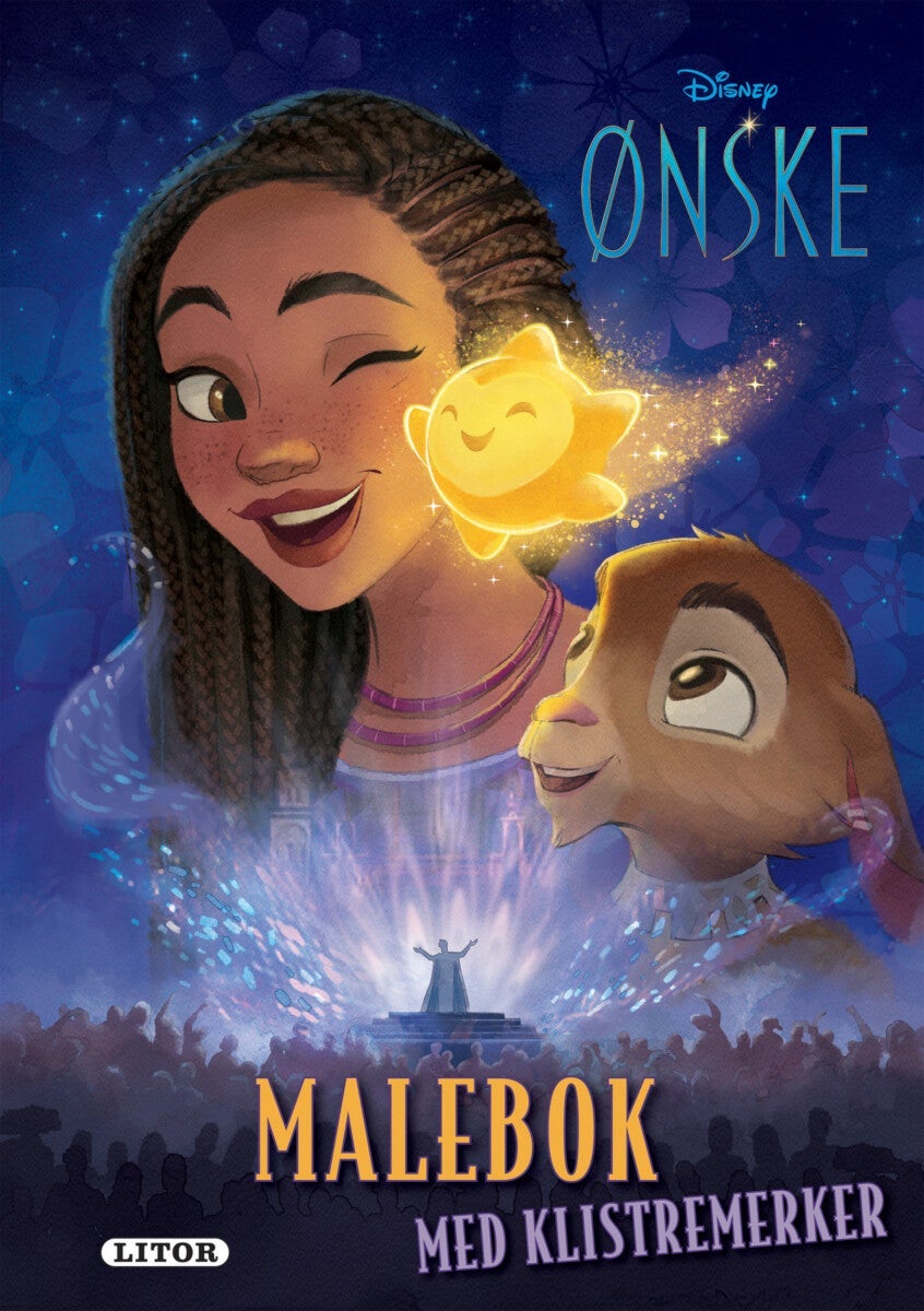 Malebok Ønske m/klistremerker