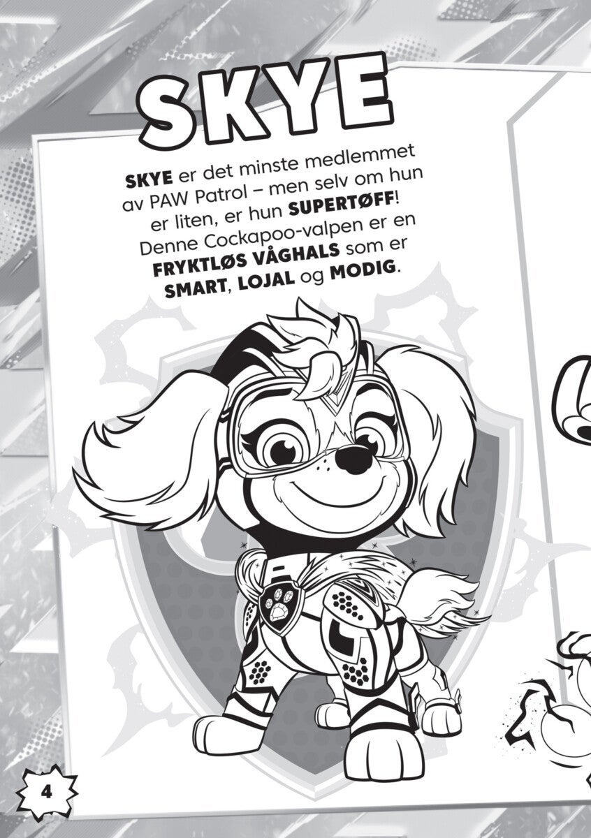 Malebok Paw Patrol m/klistremerker