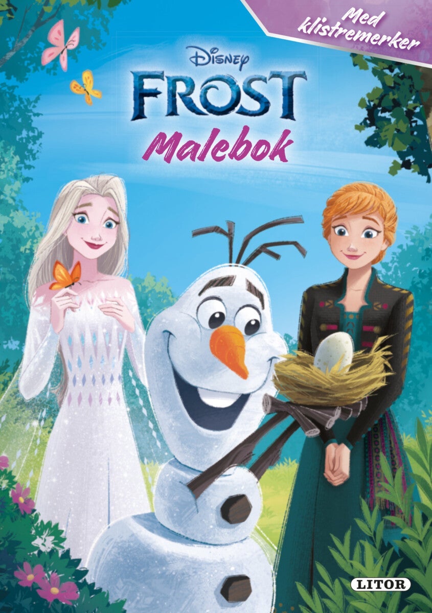 Malebok Frost m/klistremerker