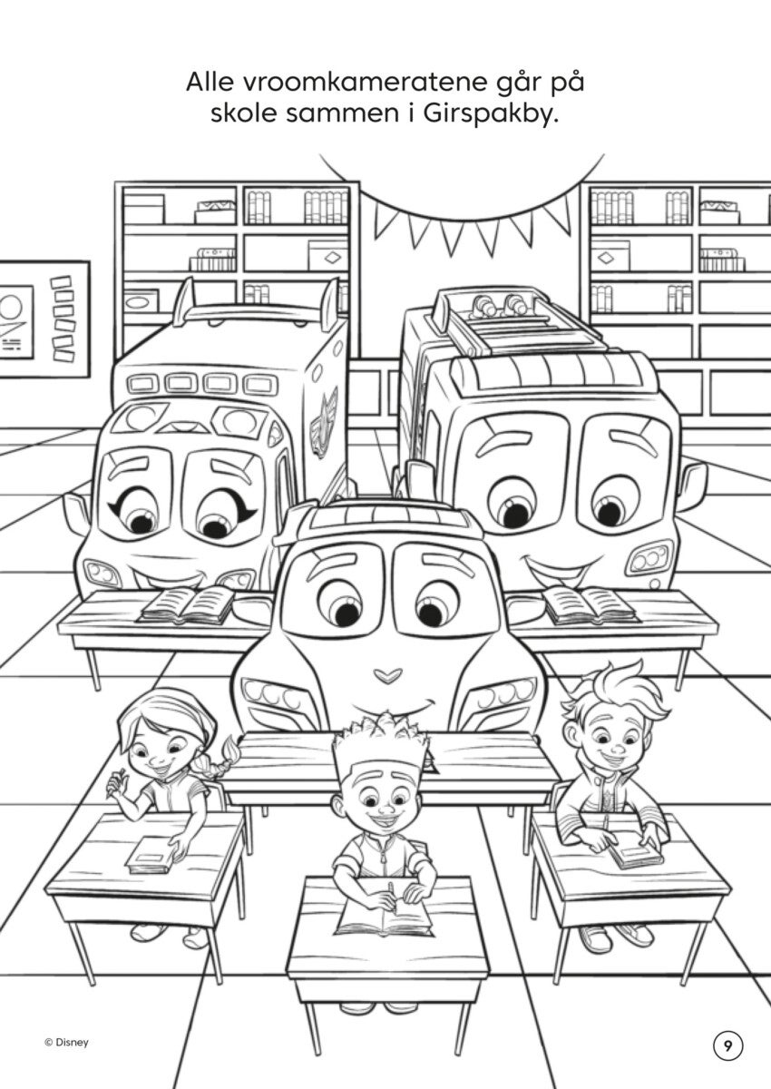 Malebok WD Redningsvenner m/klistremerker