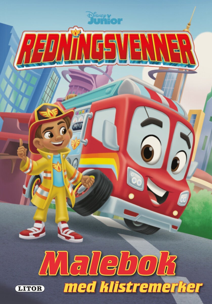 Malebok WD Redningsvenner m/klistremerker