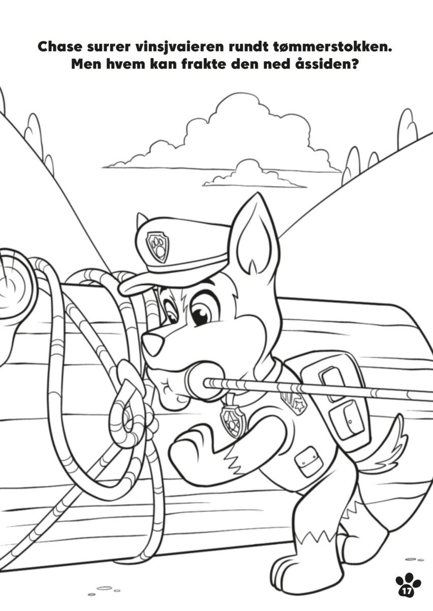 Malebok Paw Patrol m/klistremerker