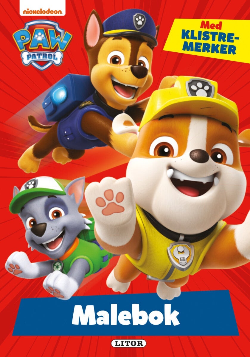 Malebok Paw Patrol m/klistremerker