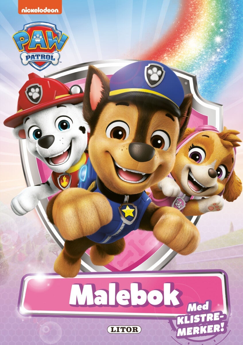 Malebok Paw Patrol m/klistremerker