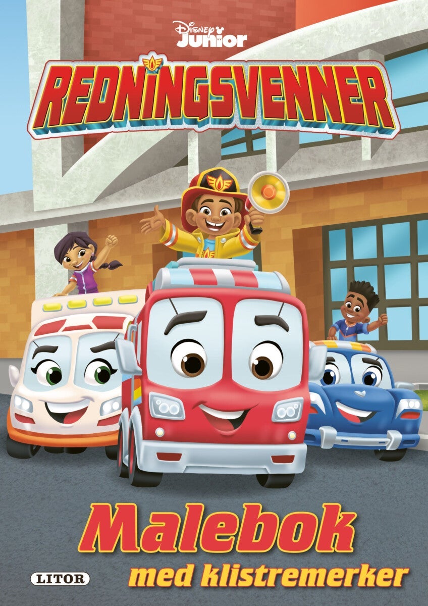 Malebok WD Redningsvenner m/klistremerker