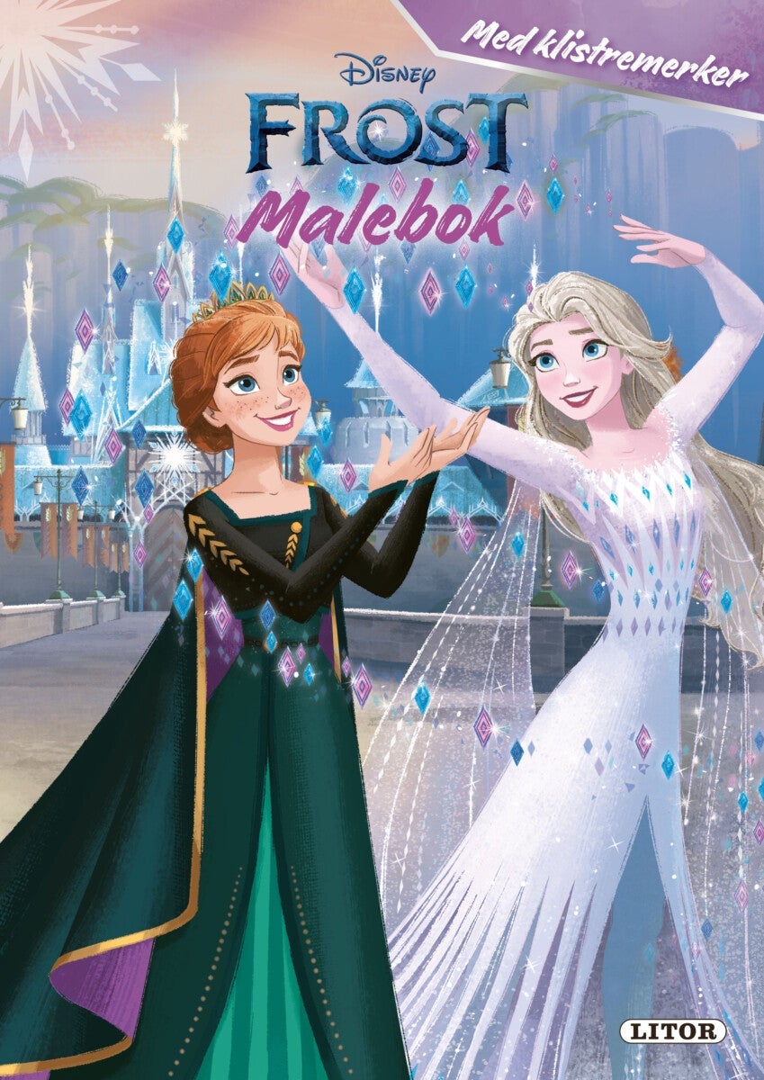 Malebok Frost m/klistremerker