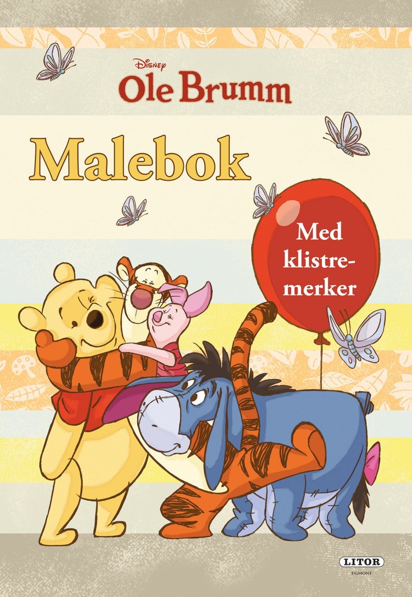 Malebok Wd Ole Brumm Med Klistremerker