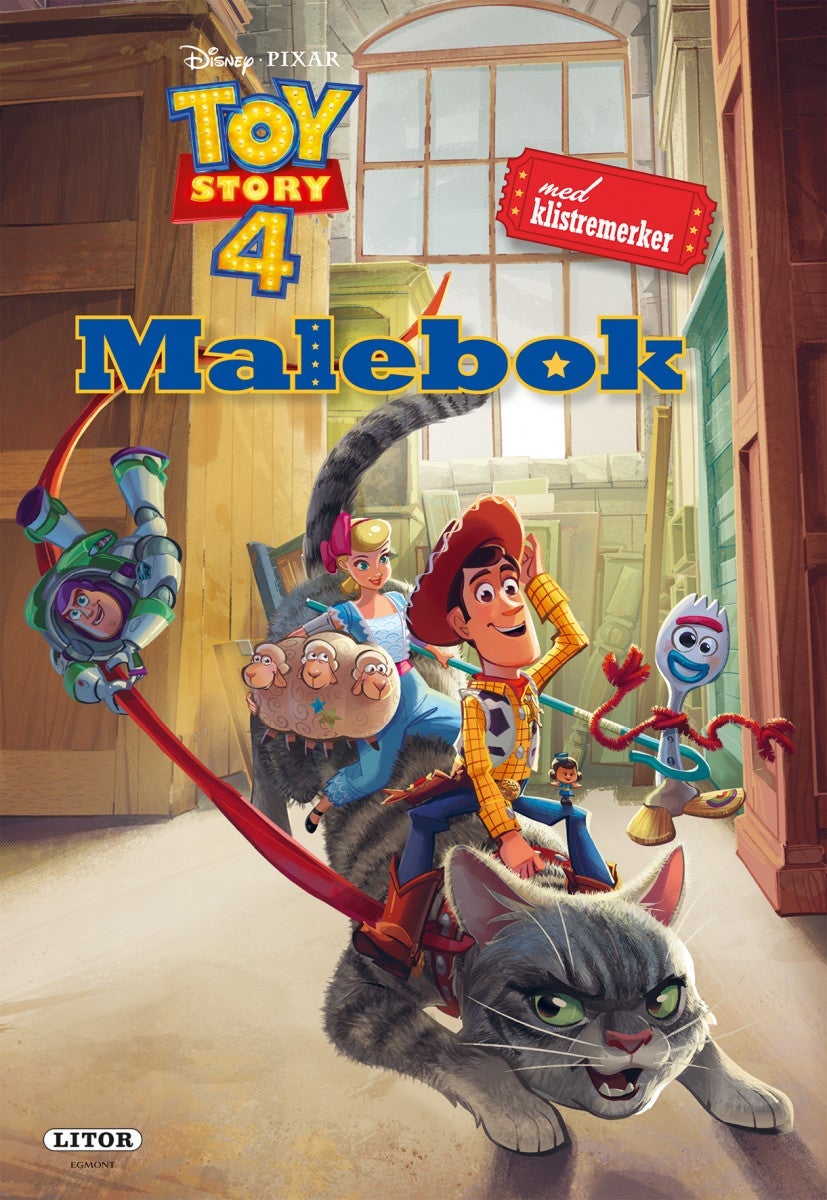 Malebok WD Toy Story 4 Med Klistremerker