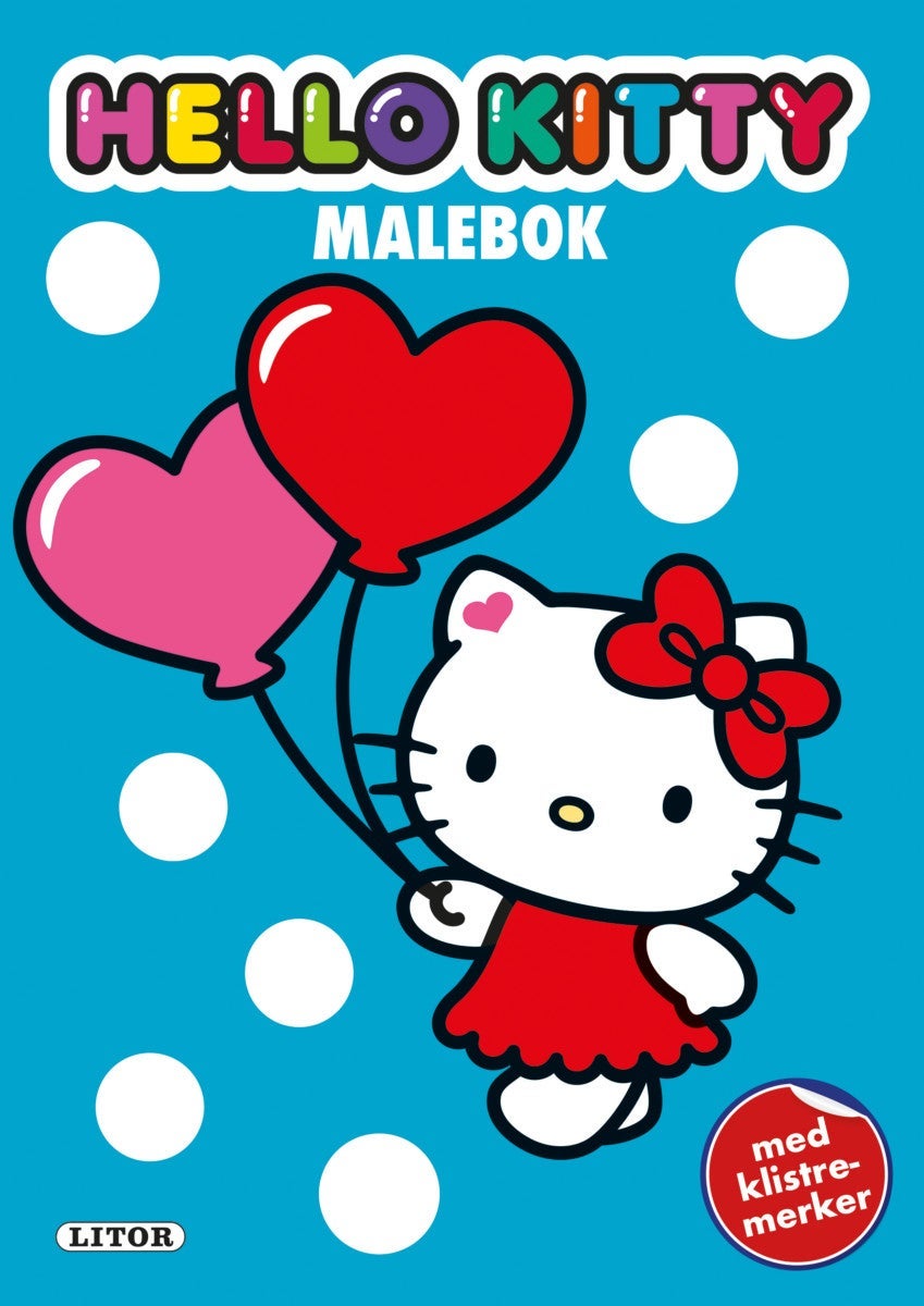 Malebok Hello Kitty med klistremerker