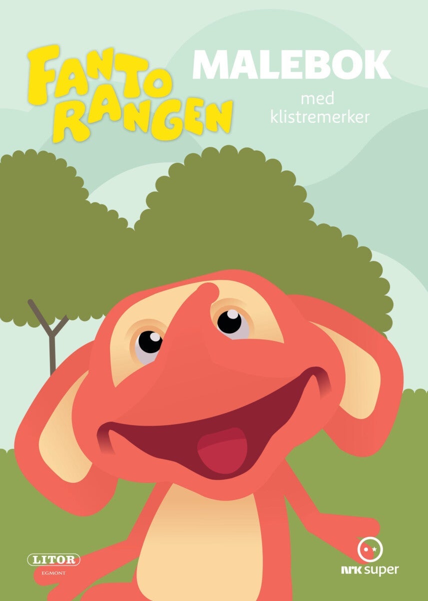 Malebok Fantorangen m/klistremerker