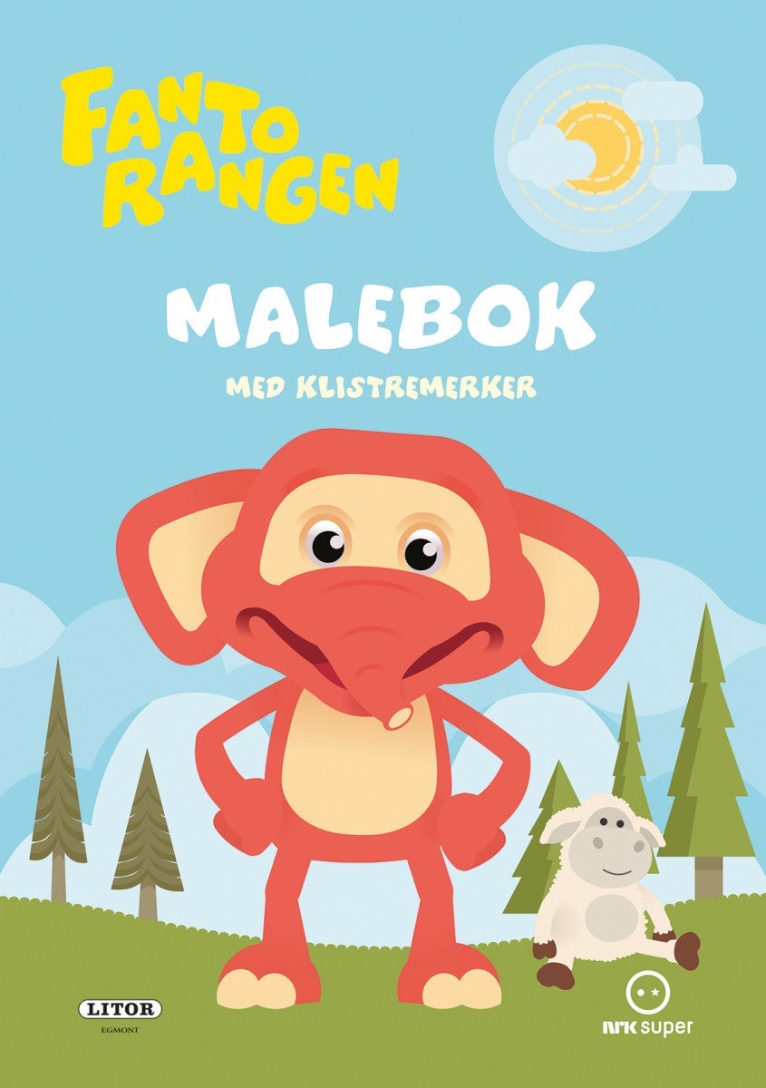 Malebok Fantorangen Med Klistremerker