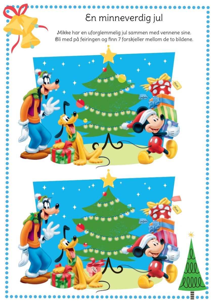 Aktivitetsbok WD Julemoro Aktiviteter Fargelegging