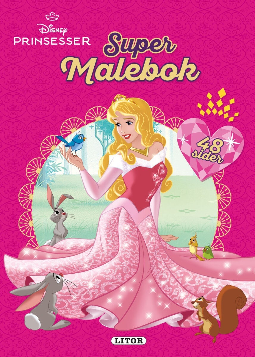 Malebok Wd Prinsesser , 48 Sider